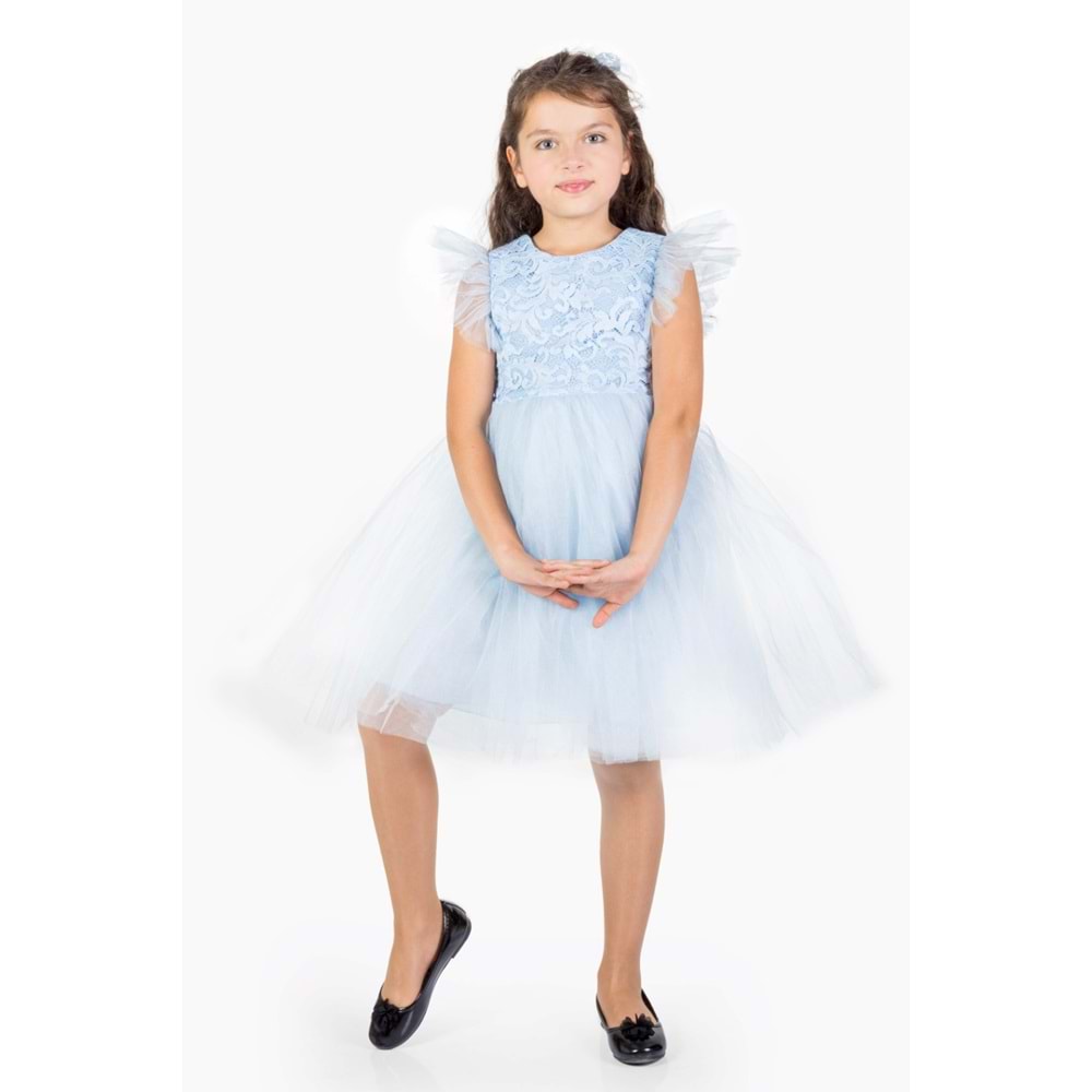 Kız Çocuk Rz Dantel Elbise SB546