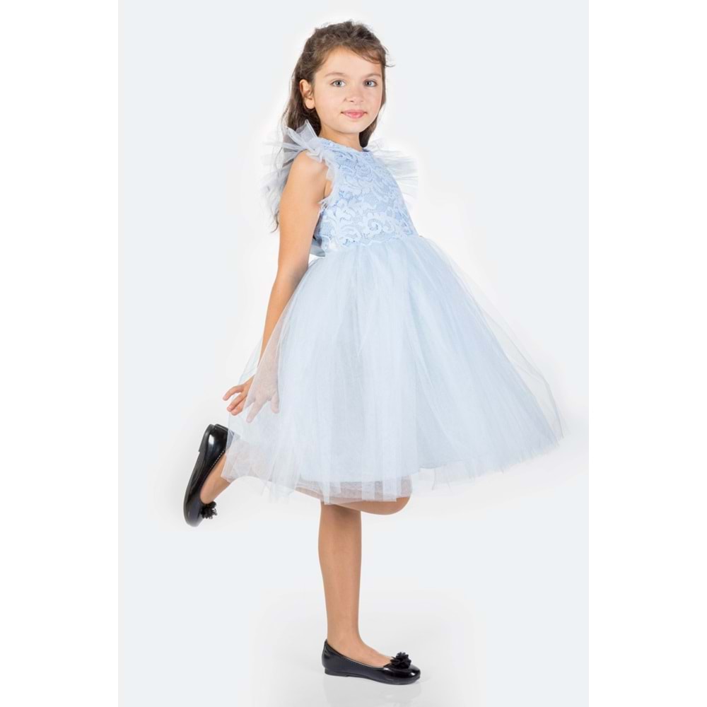 Kız Çocuk Rz Dantel Elbise SB546