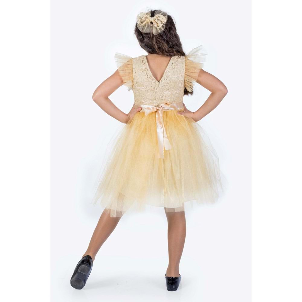 Kız Çocuk Rz Dantel Elbise SB546