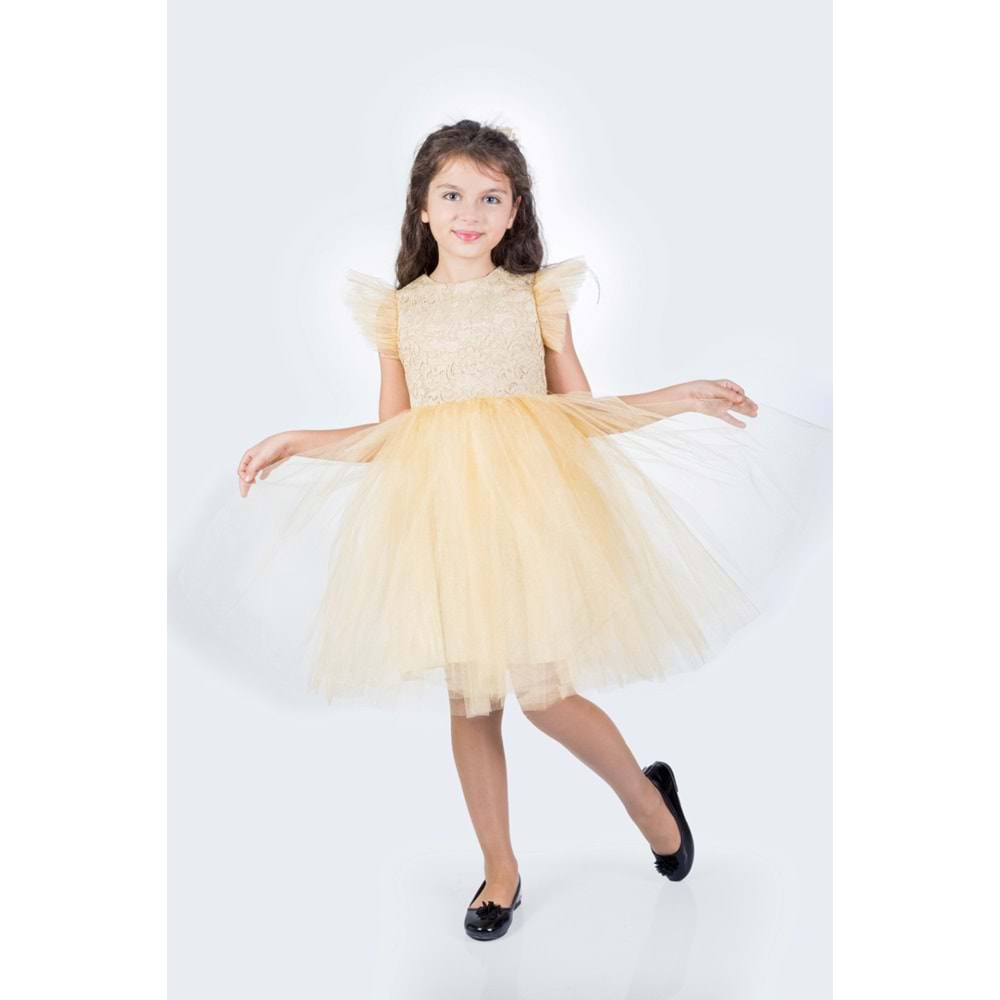 Kız Çocuk Rz Dantel Elbise SB546
