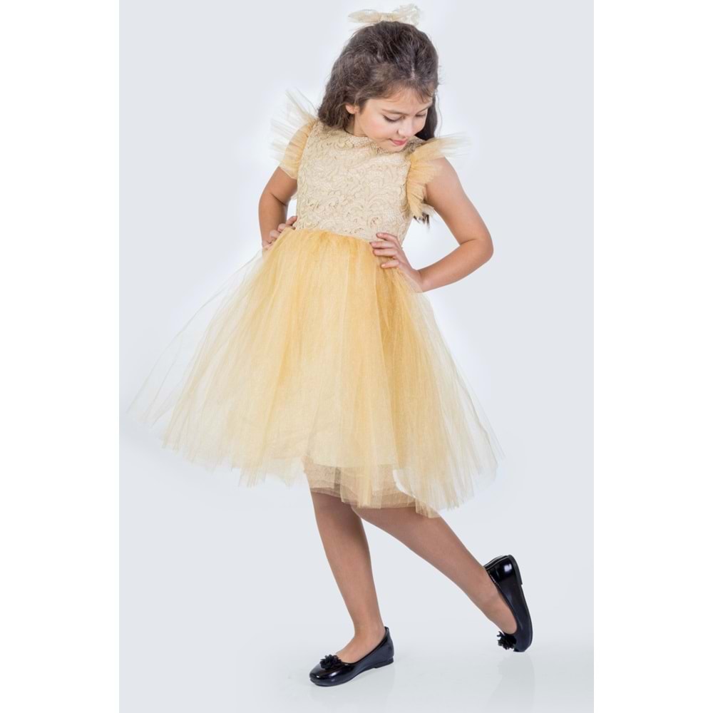 Kız Çocuk Rz Dantel Elbise SB546