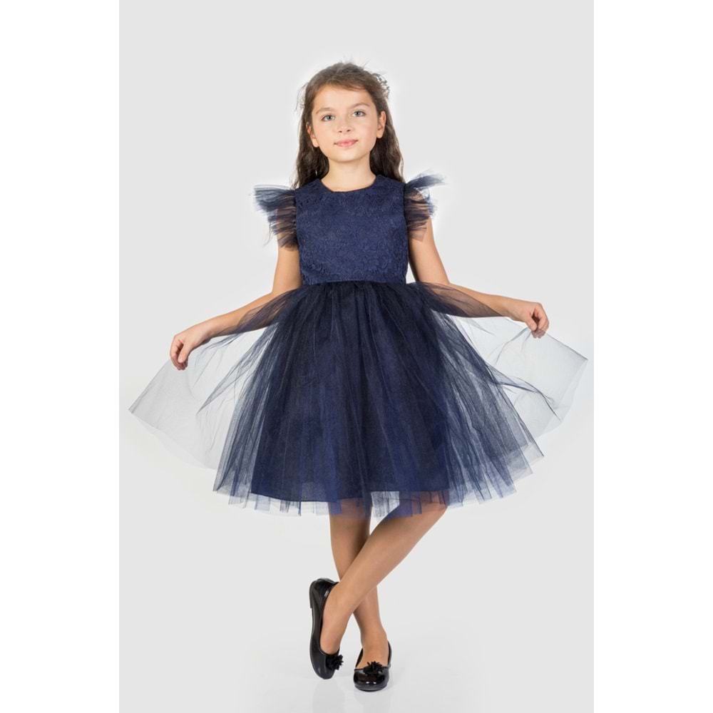 Kız Çocuk Rz Dantel Elbise SB546