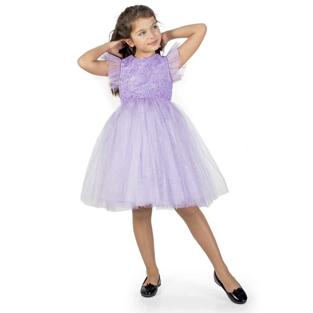 Kız Çocuk Rz Dantel Elbise SB546