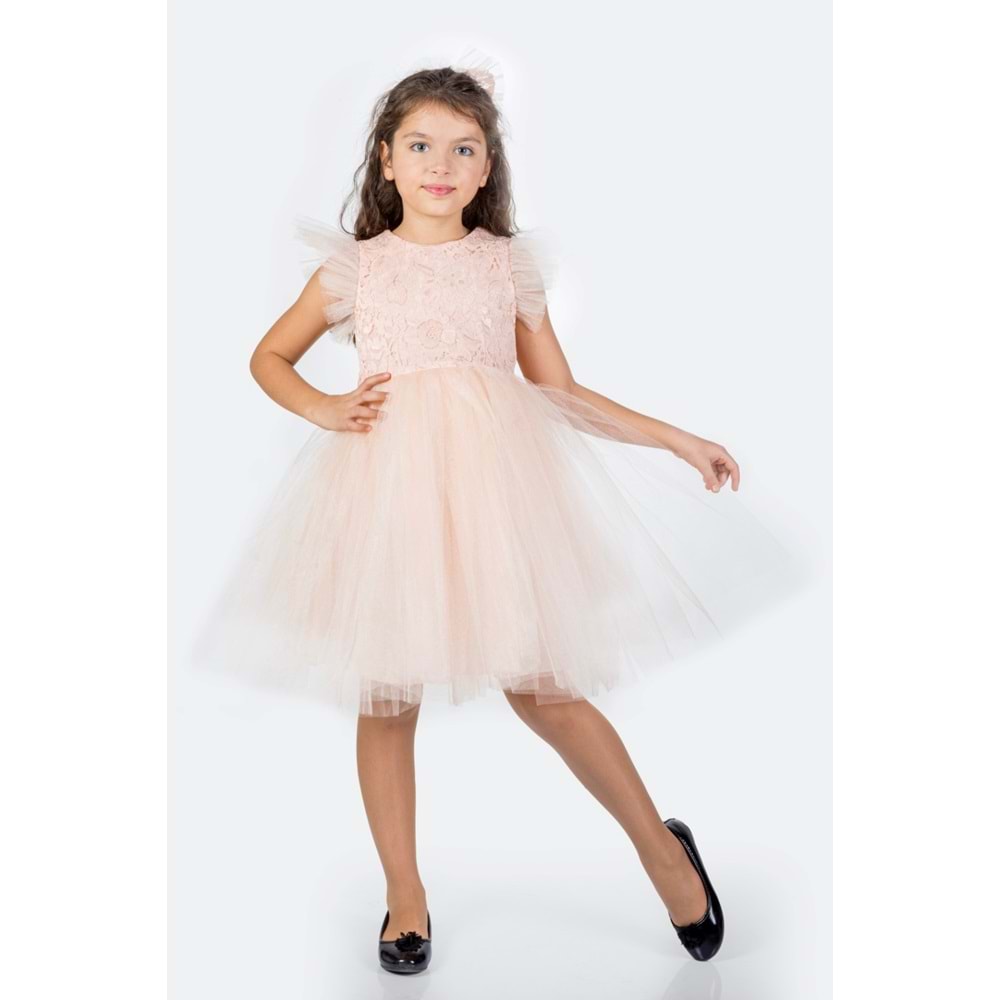 Kız Çocuk Rz Dantel Elbise SB546