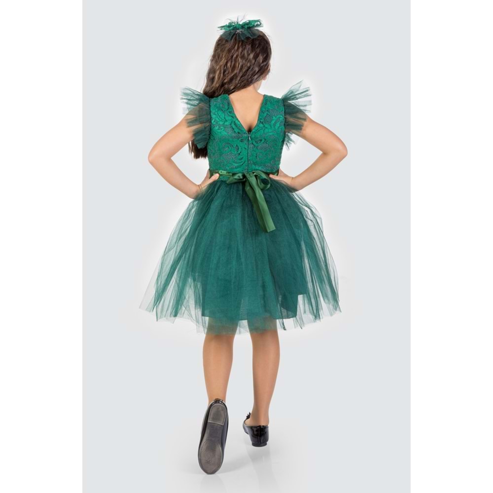 Kız Çocuk Rz Dantel Elbise SB546