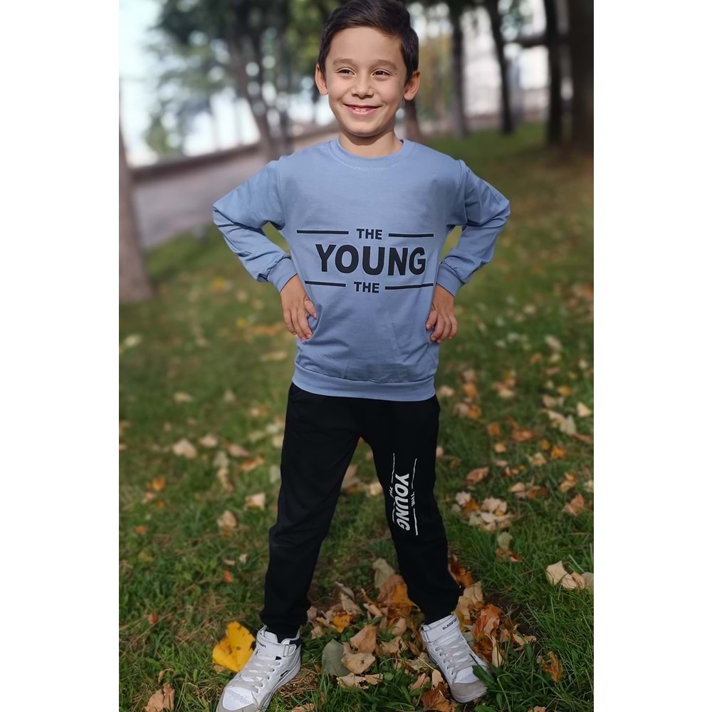 İkiiplik Günlük Eşofman Erkek Çocuk Takım SB552