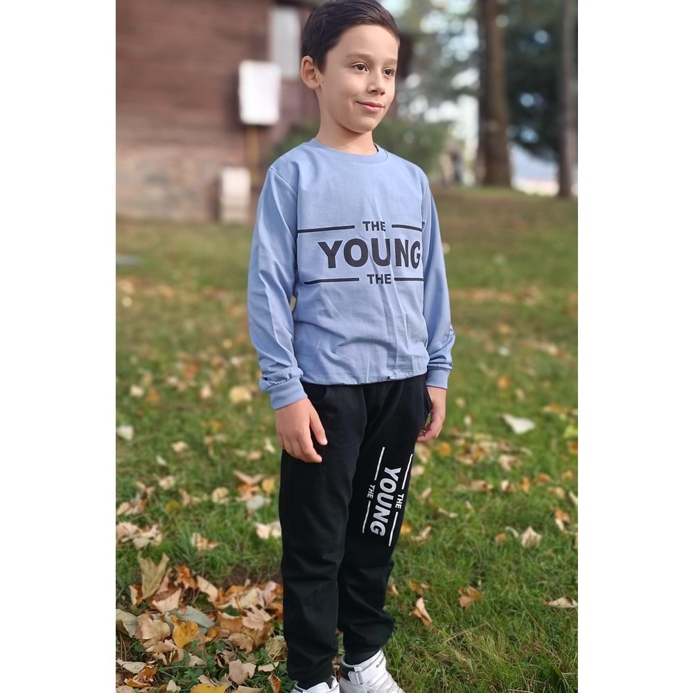 İkiiplik Günlük Eşofman Erkek Çocuk Takım SB552