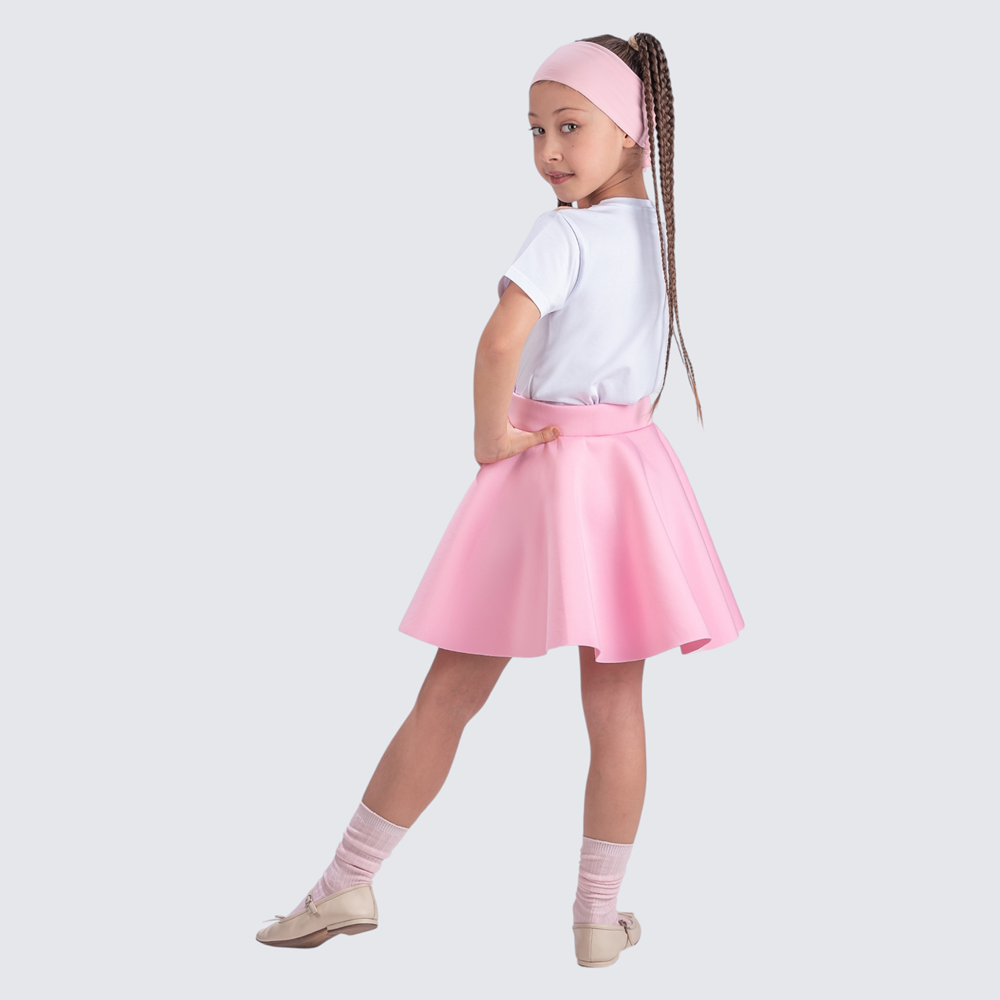 Dalgıç Kumaş Kız Çocuk Kloş Bayramlık Etek