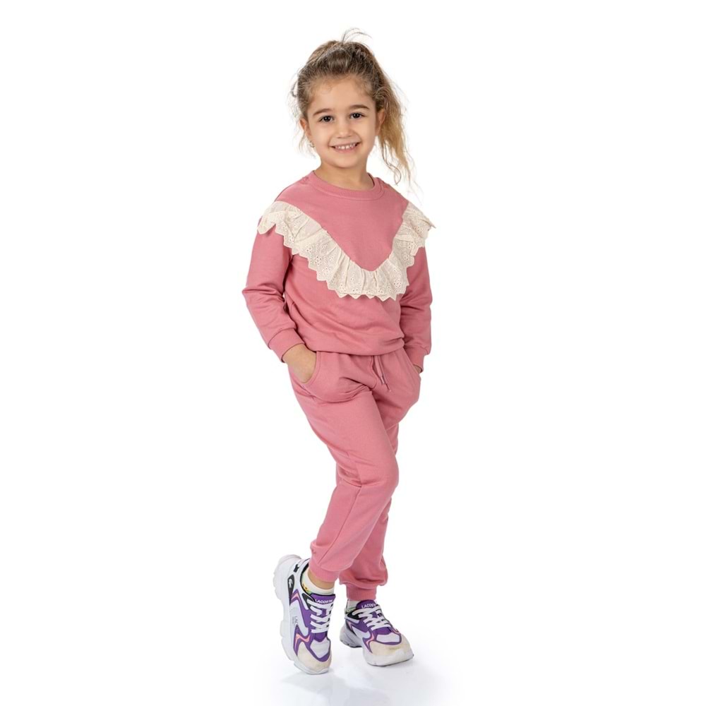 Vintage 2iplik Kız Çocuk Eşofman SB573