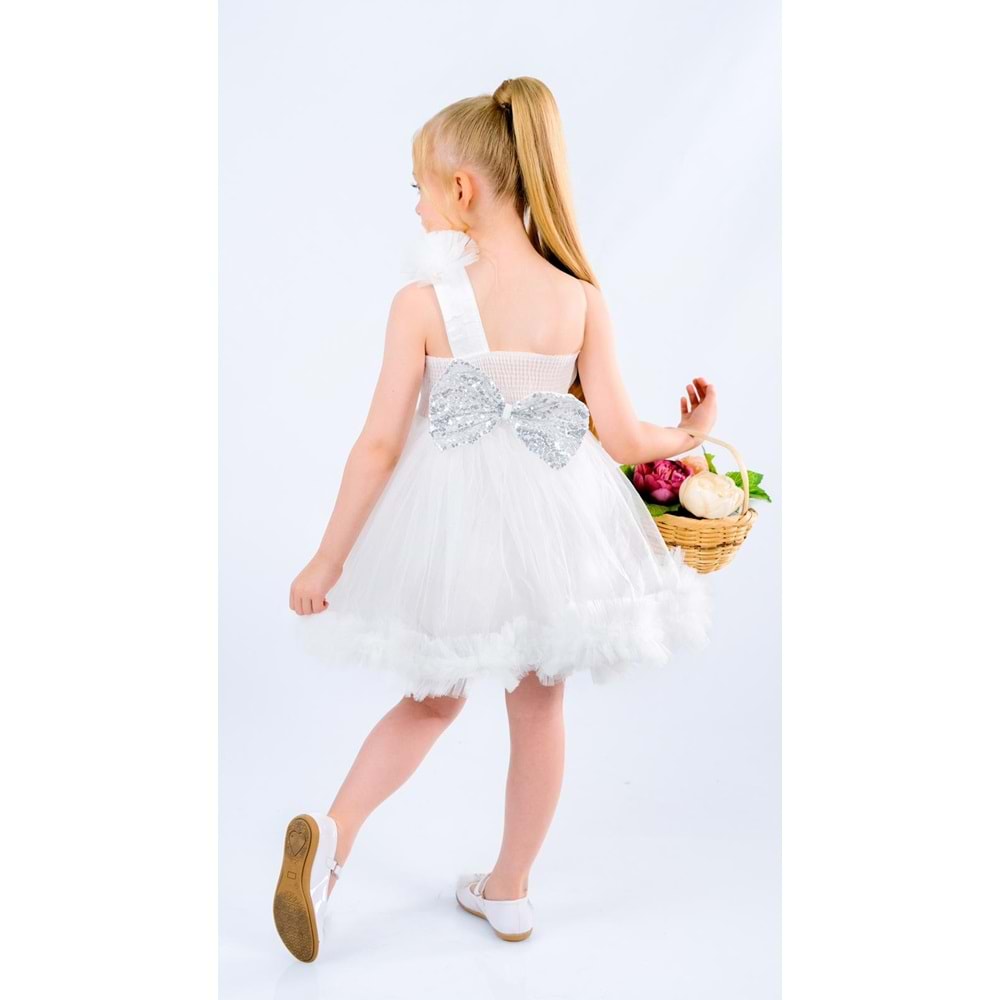 Yazlık Tütülü Kız Çocuk Abiye Elbise SB599