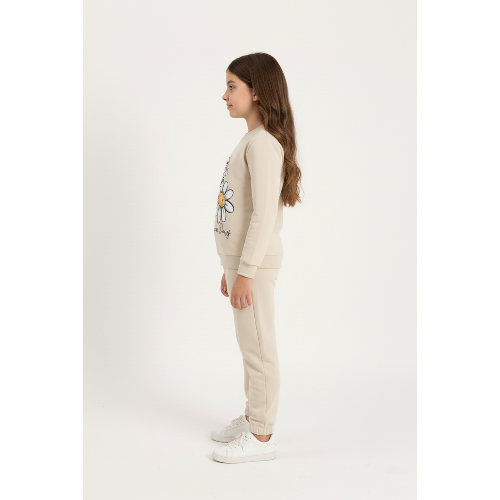 Baskılı 2iplik Kız Çocuk Eşofman SB620