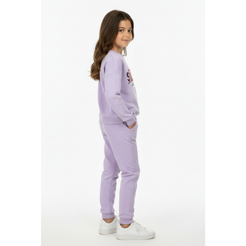 Kız Çocuk Baskılı Eşofman Takım SB625