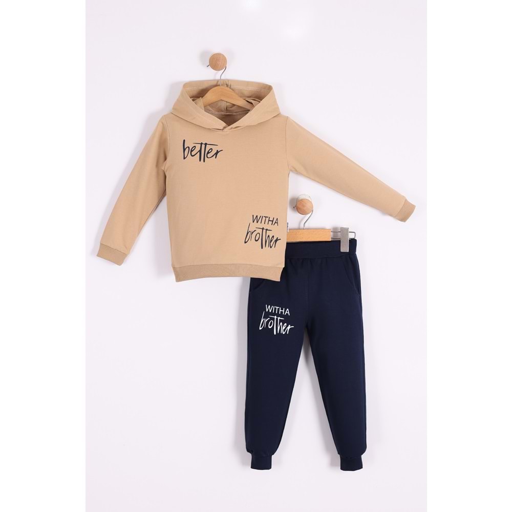 Erkek Çocuk Kapşonlu Eşofman Takım SB627