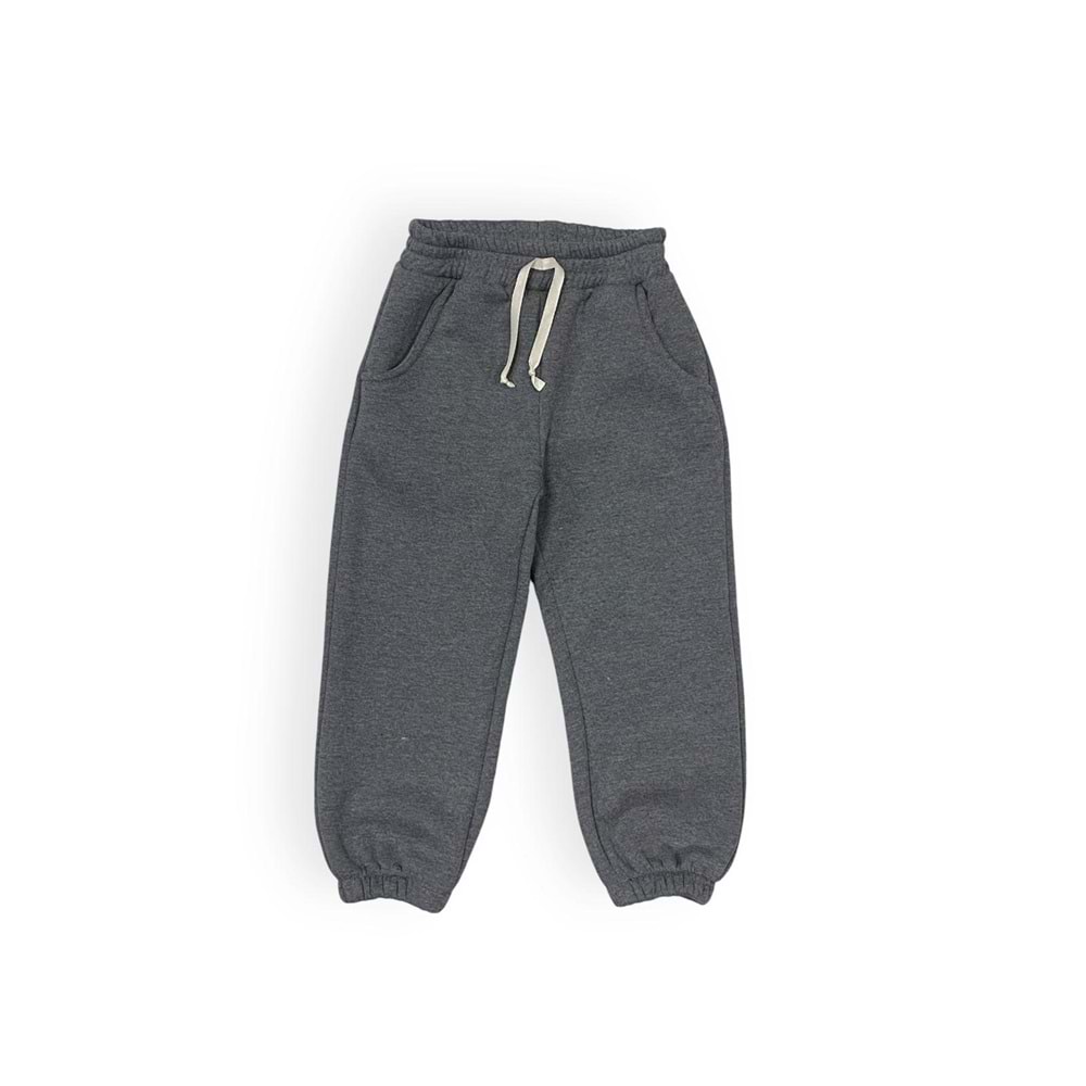 3iplik Kumaş İçi Polarlı Eşofman Alt