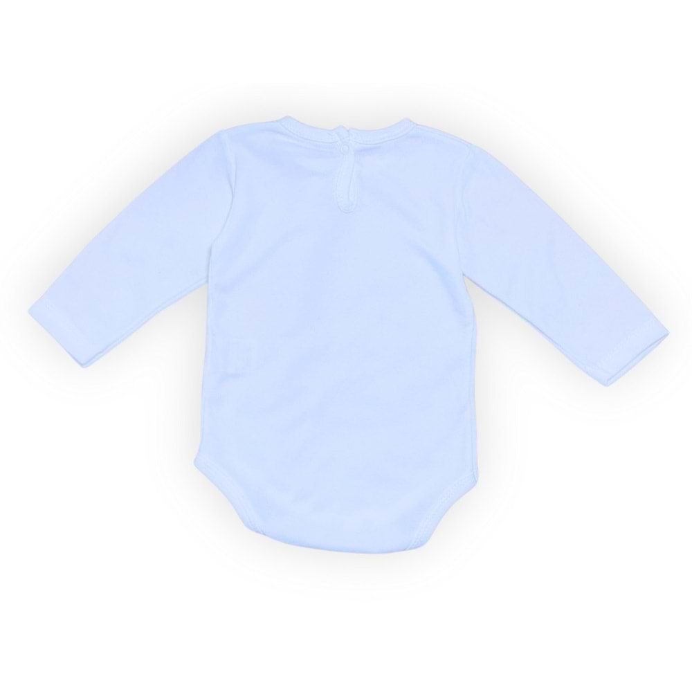 Bebek Kedi Baskılı Çıtçıtlı Body SB636