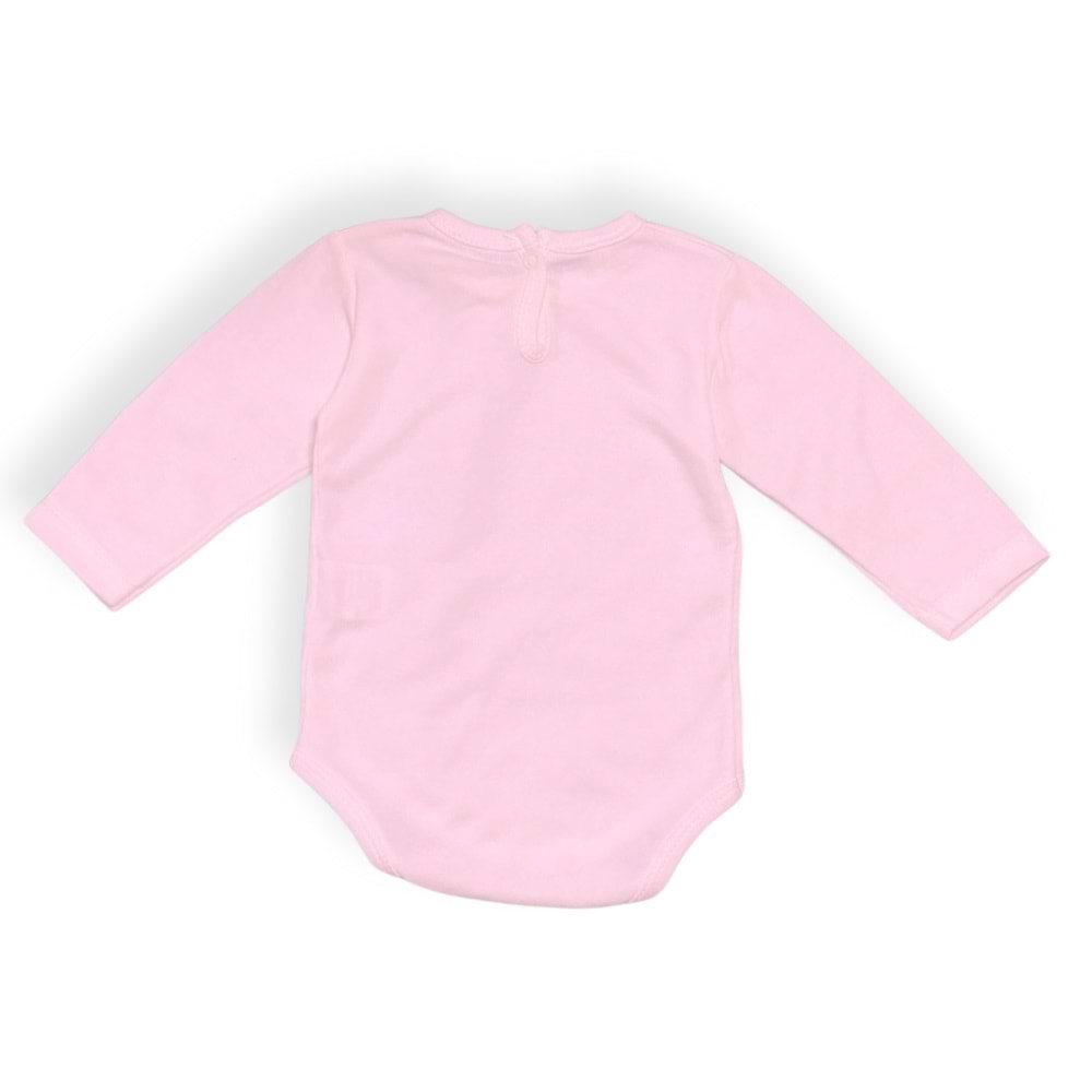 Bebek Kedi Baskılı Çıtçıtlı Body SB636