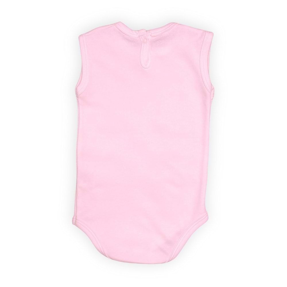 Kuzu Baskılı Esprili Unisex Bebek Badi SB637