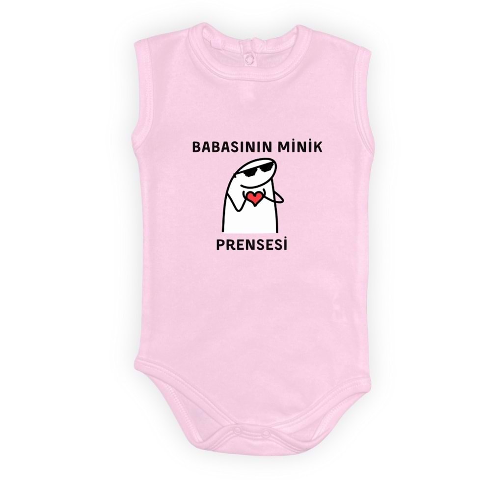 Babasının Minik Prensesi Esprili Kız Bebek Badi SB638