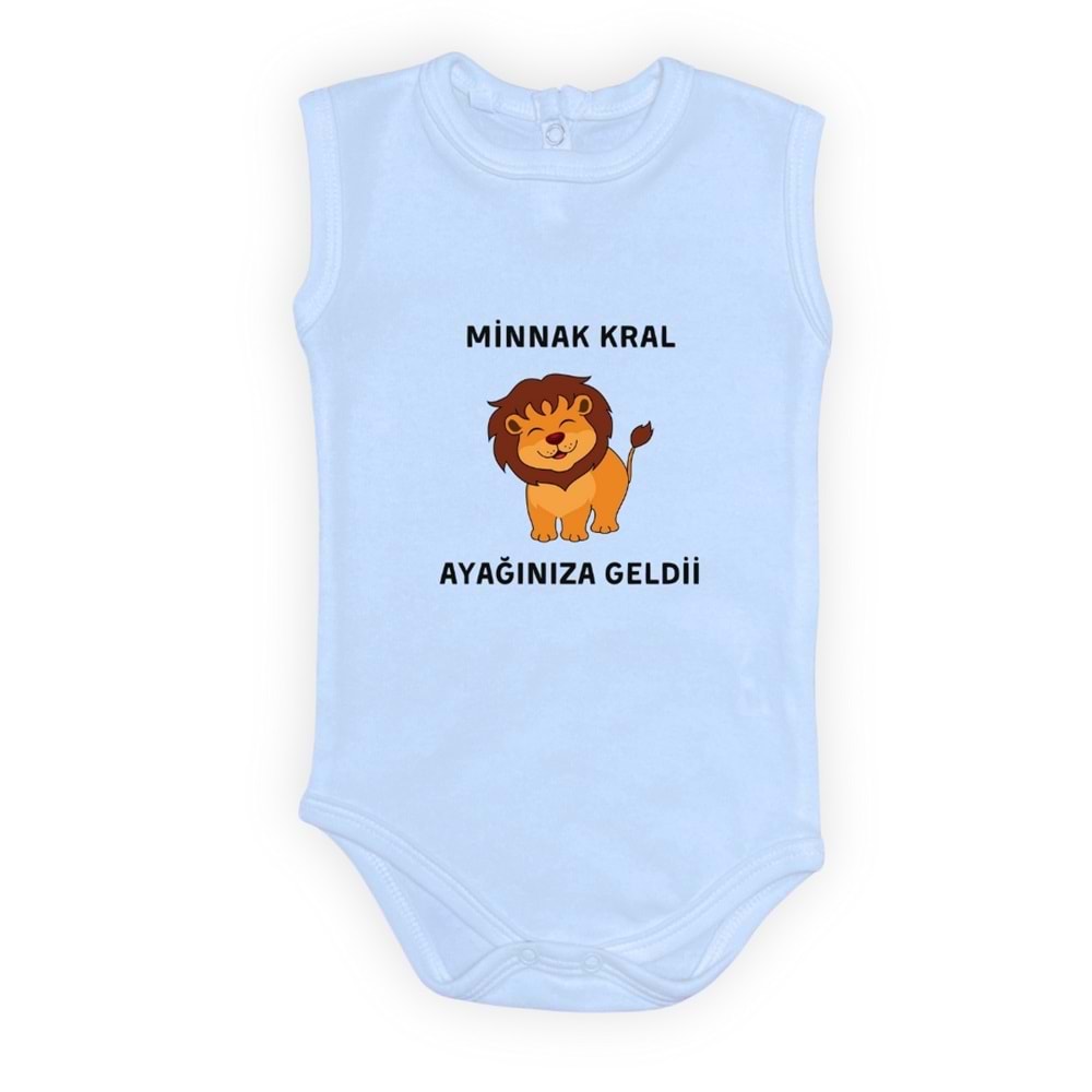 Aslan Minnak Kral Esprili Erkek Bebek Badi SB641