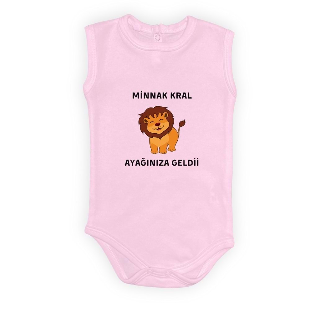 Aslan Minnak Kral Esprili Erkek Bebek Badi SB641