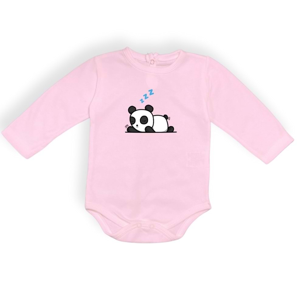 Panda Motif Unisex Penye Bebek Body SB643
