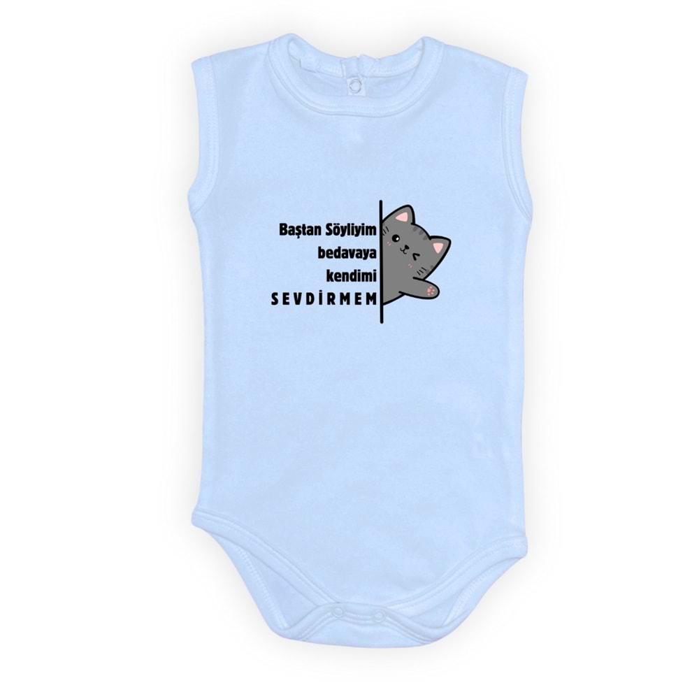 Sevdirmem Esprili Kedili Unisex Badi SB648