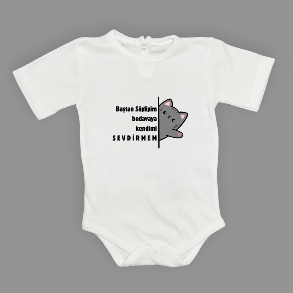 Sevdirmem Esprili Kedili Unisex Badi SB648