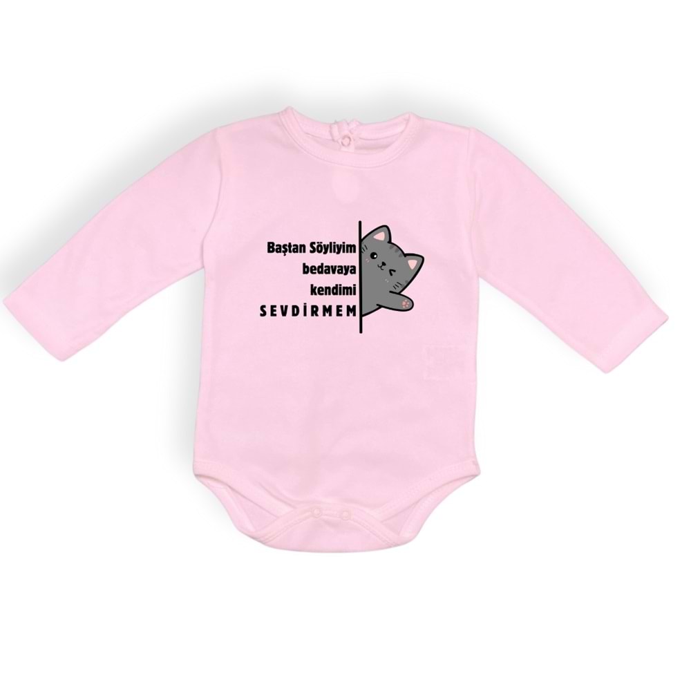 Sevdirmem Esprili Kedili Unisex Badi SB648