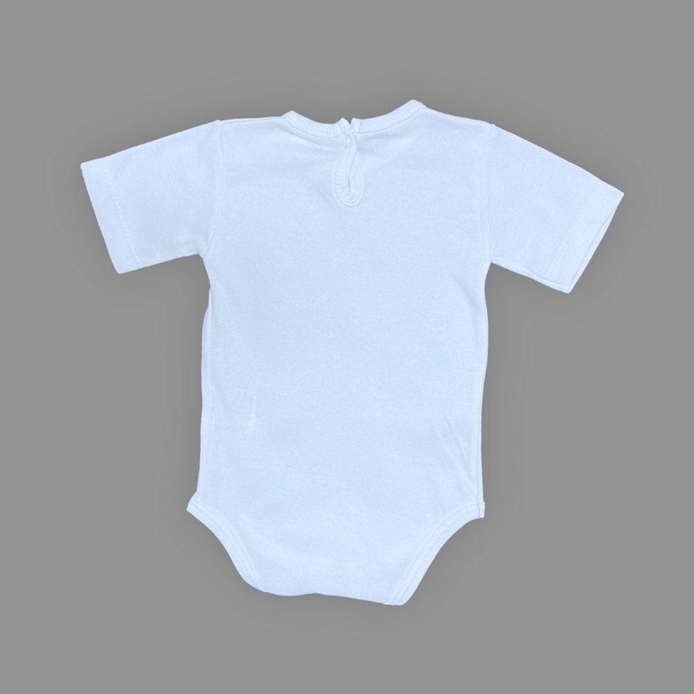 Kedici Baskılı Penye Bebek Badi SB661