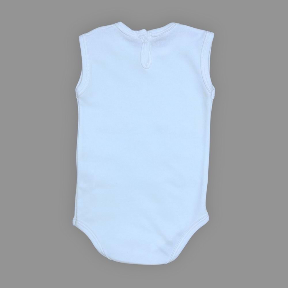 Kedici Baskılı Penye Bebek Zıbın Body SB663