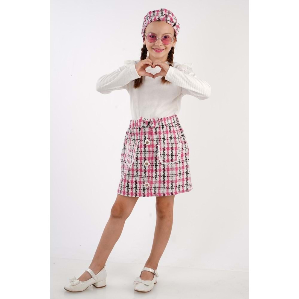 Ekose Kumaş Kokosh Kız Çocuk Takım SB2112