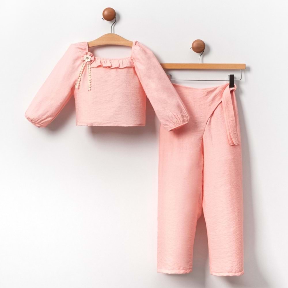 Pamuklu Kumaş Kız 2li Takım SB2124