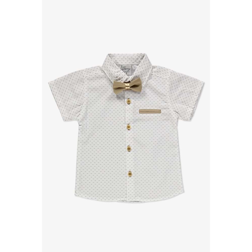 Gabardin Şort, Gömlek, Askı Ve Papyon Set Erkek Çocuk Takım SB6298