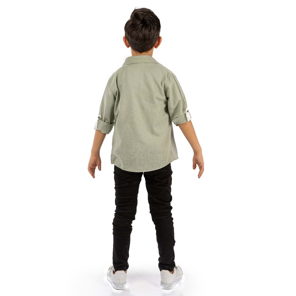 Pantolon , T-Shirt 3Parça Pamuklu Erkek Çocuk Takım SB965
