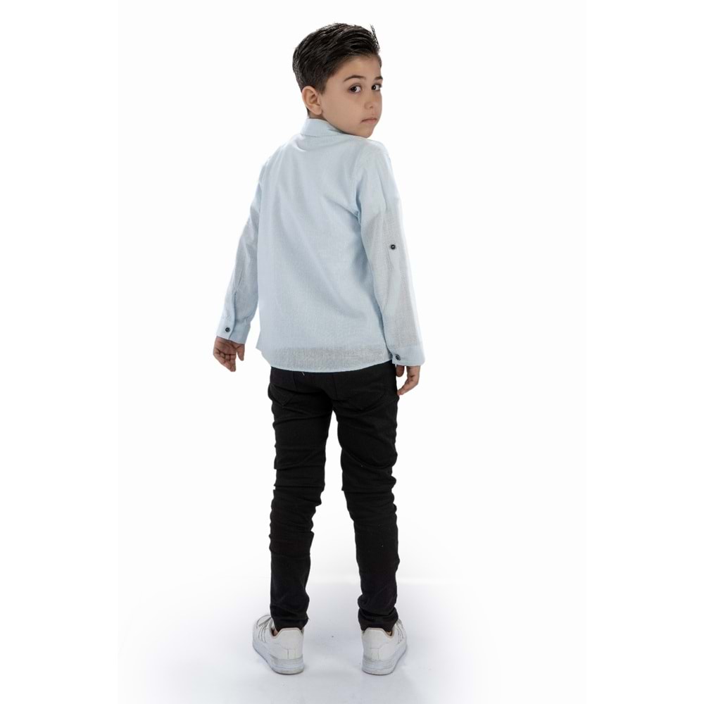 Pantolon , T-Shirt 3Parça Pamuklu Erkek Çocuk Takım SB965
