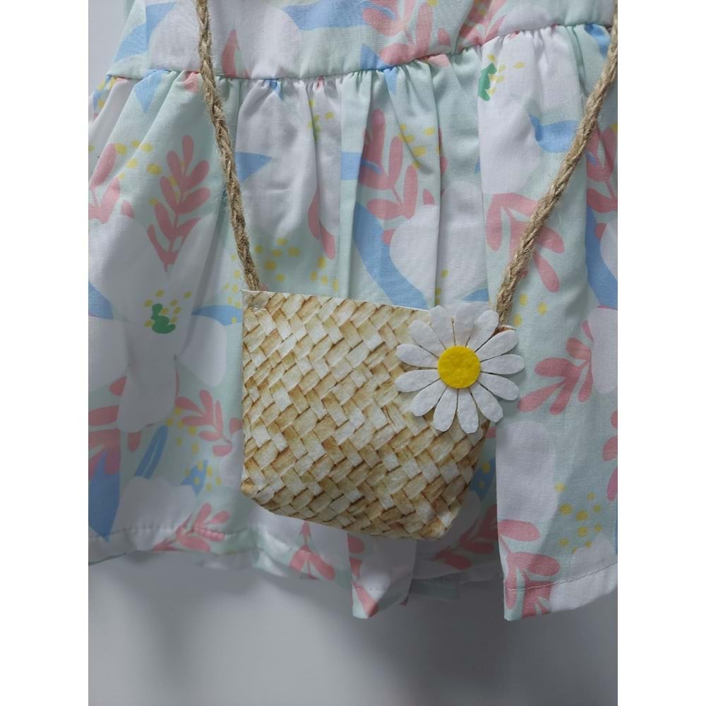 Kız Çantalı Bebek Elbise