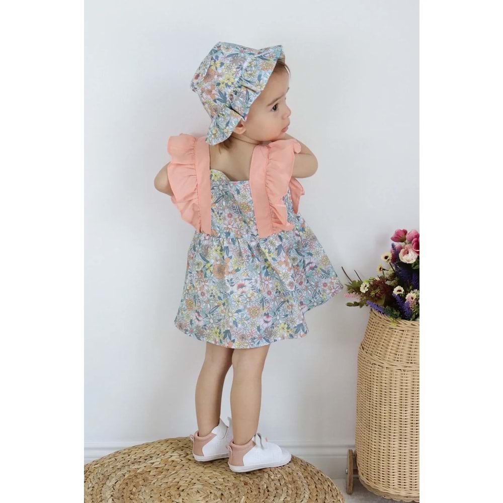 Pamuklu Çıtır Kız Bebek Elbise