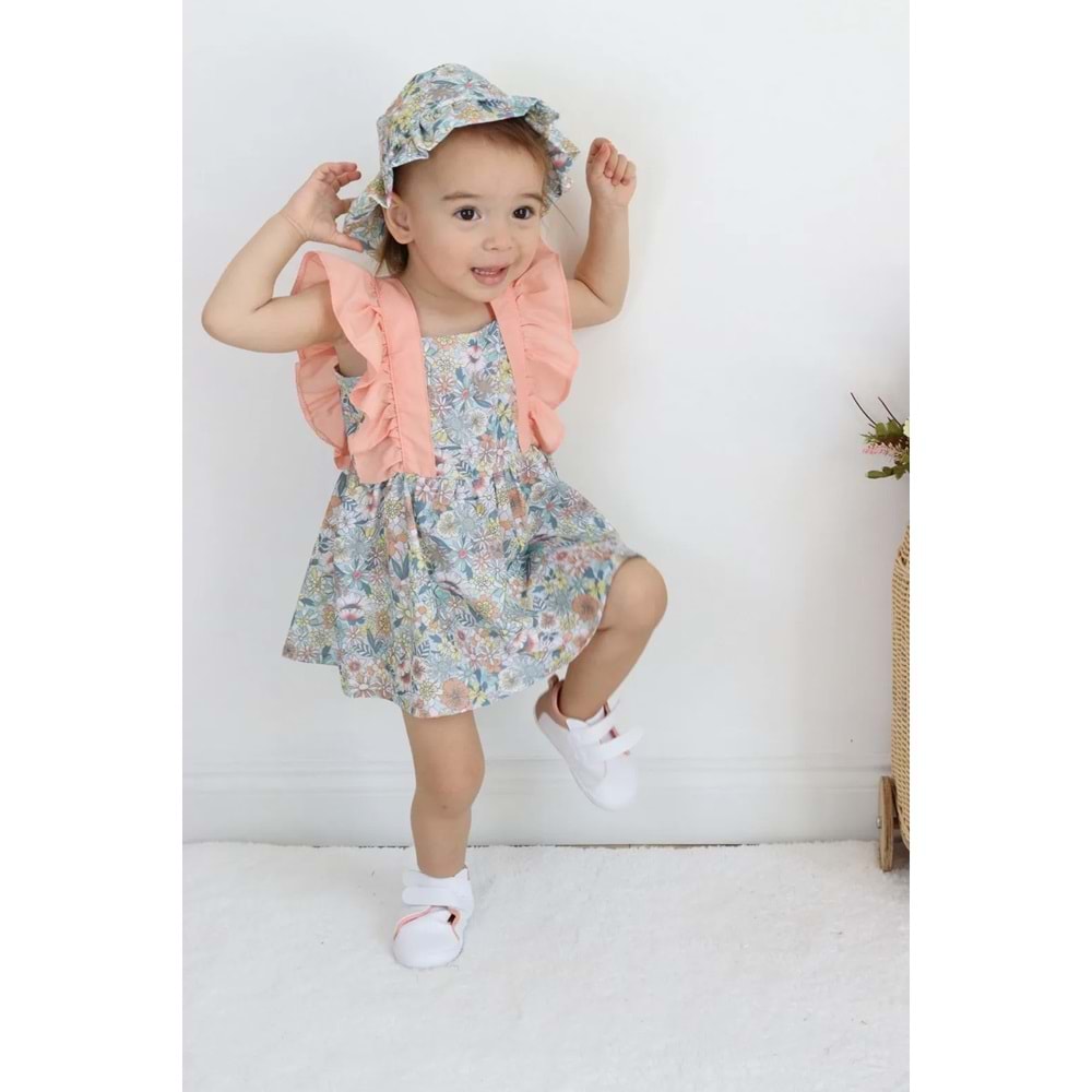 Pamuklu Çıtır Kız Bebek Elbise