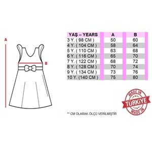 Kız Çocuk Janjanlı Kumaş Abiye SB669