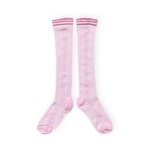 Desenli Dizaltı Çorap Kız Çocuk Çorap SB709