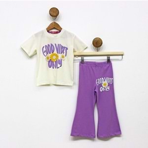 Kız Çocuk Kısa Kol İspanyok Yazlık Takım SB712