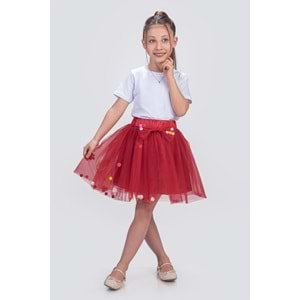 Tül Kız Kurdelalı Çocuk Etek SB726