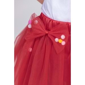 Tül Kız Kurdelalı Çocuk Etek SB726