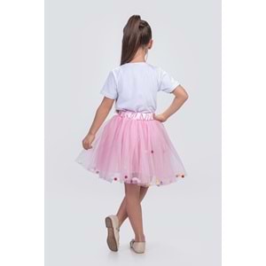 Tül Kız Kurdelalı Çocuk Etek SB726