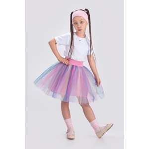Renkli Tütü Özel Gün Çocuk Etek SB727
