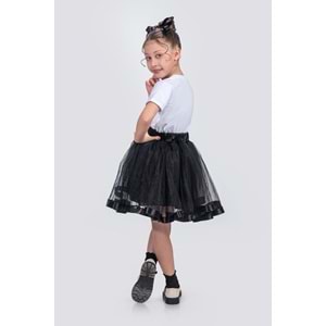 Kız Çocuk Kurdelalı Tül Etek SB728