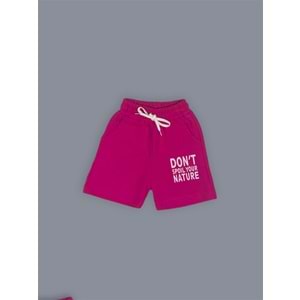 Baskılı Kız Şortlu Yazlık Takım SB730