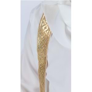 Kız Çocuk Eşarplı Boydan Ferace Elbise