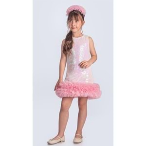 Kız Çocuk Kokoş Payet Elbise