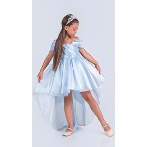 Kız Çocuk Kuyruklu Kristal Abiye